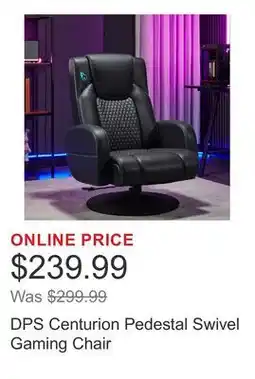 Costco DPS Centurion Pedestal Swivel Gaming Chair offer