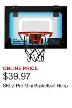 Costco SKLZ Pro Mini Basketball Hoop offer