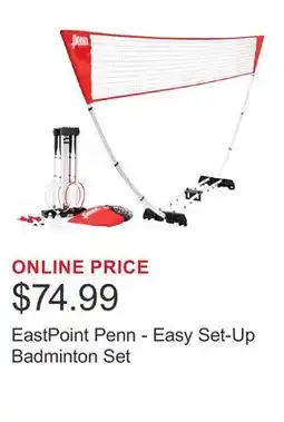 Costco EastPoint Penn - Easy Set-Up Badminton Set offer