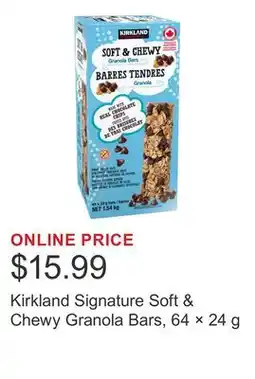 Costco Kirkland Signature Soft & Chewy Granola Bars, 64 × offer