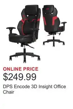 Costco DPS Encode 3D Insight Office Chair offer
