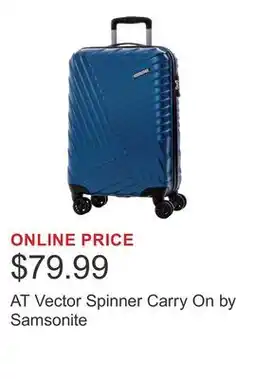 Costco AT Vector Spinner Carry On by Samsonite offer