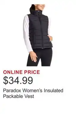 Costco Paradox Women's Insulated Packable Vest offer