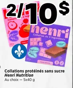 Val-Mont Collations protéinés sans sucre Henri Nutrition offer