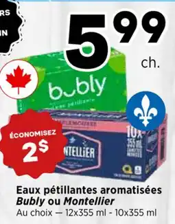 Val-Mont Eaux pétillantes aromatisées Bubly ou Montellier offer