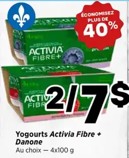 Val-Mont Yogourts Activia Fibre + Danone offer