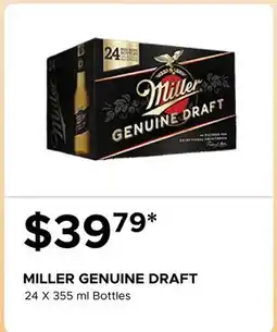 The Beer Store MILLER GENUINE DRAFT offer