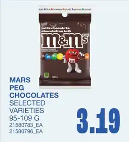 Wholesale Club MARS PEG CHOCOLATES offer