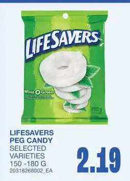 Wholesale Club LIFESAVERS PEG CANDY offer