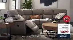 La Z Boy Trouper 3-Piece Reclining Sectional offer