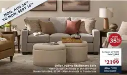 La Z Boy Shiloh Fabric Stationary Sofa offer