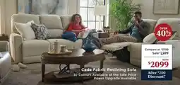La Z Boy Cade Fabric Reclining Sofa offer