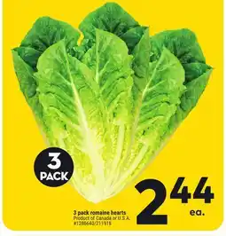 Giant Tiger 3 pack romaine hearts offer