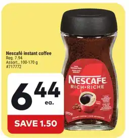 Giant Tiger Nescafé instant coffee offer