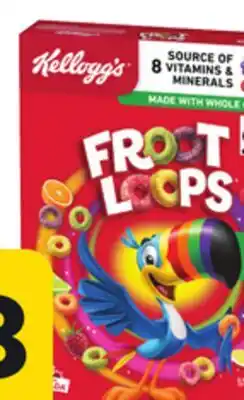 Giant Tiger Kellogg's cereal varieties offer