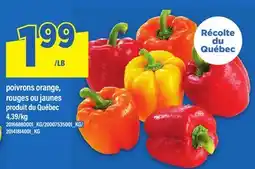 Maxi POIVRONS ORANGE, ROUGES OU JAUNES offer