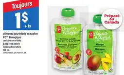 Maxi ALIMENTS POUR BÉBÉS EN SACHET PC BIOLOGIQUE | BABY FOOD POUCH offer