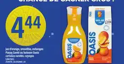 Maxi JUS D'ORANGE, SMOOTHIE, MÉLANGES PAUSE SANTÉ OU BOISSON OASIS offer