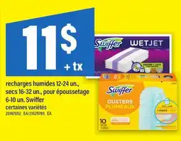 Maxi RECHARGES HUMIDES, 12-24 UN., SECS, 16-32 UN., POUR ÉPOUSSETAGE, 6-10 UN. SWIFFER offer