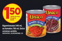 Maxi LÉGUMINEUSES 540 ML OU TOMATES 795 ML UNICO offer