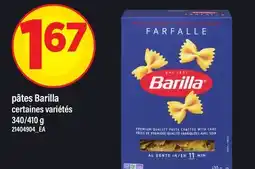 Maxi PÂTES BARILLA, 340/410 g offer