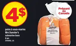 Maxi PAINS À SOUS-MARINS MRS DUNSTER'S | SUBMARINE BUNS, 6 UN offer