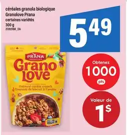 Maxi CÉRÉALES GRANOLA BIOLOGIQUE GRANOLOVE PRANA offer