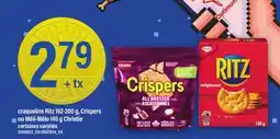 Maxi CRAQUELINS RITZ, 162-200 G, CRISPERS OU MÉLI-MÉLO, 145 G CHRISTIE offer