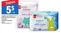 Maxi LINGETTES POUR BÉBÉS 3X PC PARFUMÉES OU NON PARFUMÉES | BABY WIPES SCENTED OR UNSCENTED, 300 UN offer