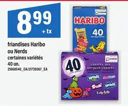 Maxi FRIANDISES HARIBO OU NERDS, 40 UN offer