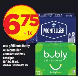 Maxi EAU PÉTILLANTE BUBLY OU MONTELLIER, 10 offer