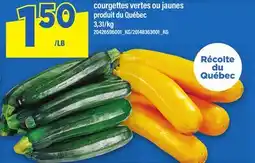 Maxi COURGETTES VERTES OU JAUNES offer