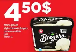 Maxi CRÈME GLACÉE STYLE CRÈMERIE BREYERS offer