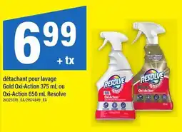 Maxi DÉTACHANT POUR LAVAGE GOLD OXI-ACTION, 375 ML OU OXI-ACTION, 650 ML RESOLVE offer