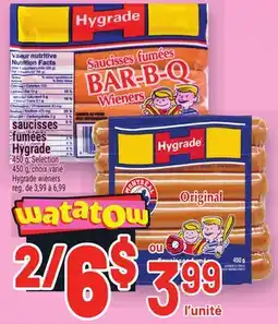Metro SAUCISSES FUMÉES HYGRADE | HYGRADE WIENERS offer