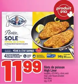 Metro FILETS DE POISSON HIGH LINER | HIGH LINER FROZEN BREADED FISH FILLETS offer
