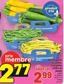 Metro HARICOTS VERTS OU JAUNES, COURGETTES VERTES OU JAUNES offer
