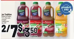 Metro JUS TRADITION | TRADITION JUICE offer