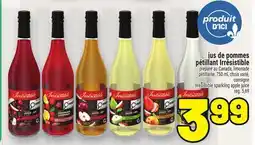 Metro JUS DE POMMES PÉTILLANT IRRÉSISTIBLE | IRRESISTIBLE SPARKLING APPLE JUICE offer