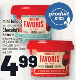 Metro MINI FONDUE AU CHOCOLAT CHOCOLATS FAVORIS | CHOCOLATS FAVORIS MINI CHOCOLATE FONDUE offer