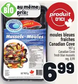 Metro MOULES BLEUES FRAÎCHES CANADIAN COVE | CANADIAN COVE FRESH BLUE MUSSELS offer