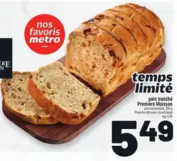 Metro PAIN TRANCHÉ PREMIÈREMOISSON | PREMIÈREMOISSON SLICED BREAD offer