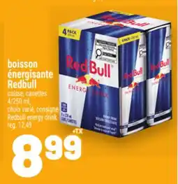 Metro BOISSON ÉNERGISANTE REDBULL | REDBULL ENERGY DRINK offer