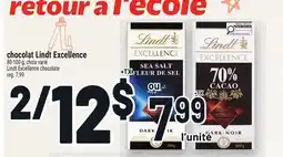 Metro CHOCOLAT LINDT EXCELLENCE | LINDT EXCELLENCE CHOCOLATE offer