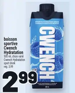 Metro BOISSON SPORTIVE CWENCH HYDRATATION | CWENCH HYDRATION SPORT DRINK offer