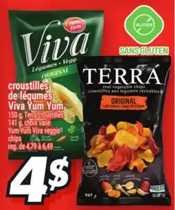 Metro CROUSTILLES DE LÉGUMES VIVA YUM YUM | YUM YUM VIVA VEGGIE CHIPS offer
