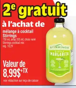 Metro MÉLANGE À COCKTAIL STIRRINGS | STIRRINGS COCKTAIL MIX offer