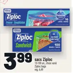 Metro SACS ZIPLOC | ZIPLOC BAGS offer