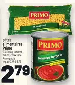 Metro PÂTES ALIMENTAIRES PRIMO | PRIMO PASTA offer