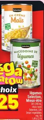 Metro LÉGUMES SELECTION, MIEUX-ÊTRE | SELECTION, LIFE SMART VEGETABLES offer